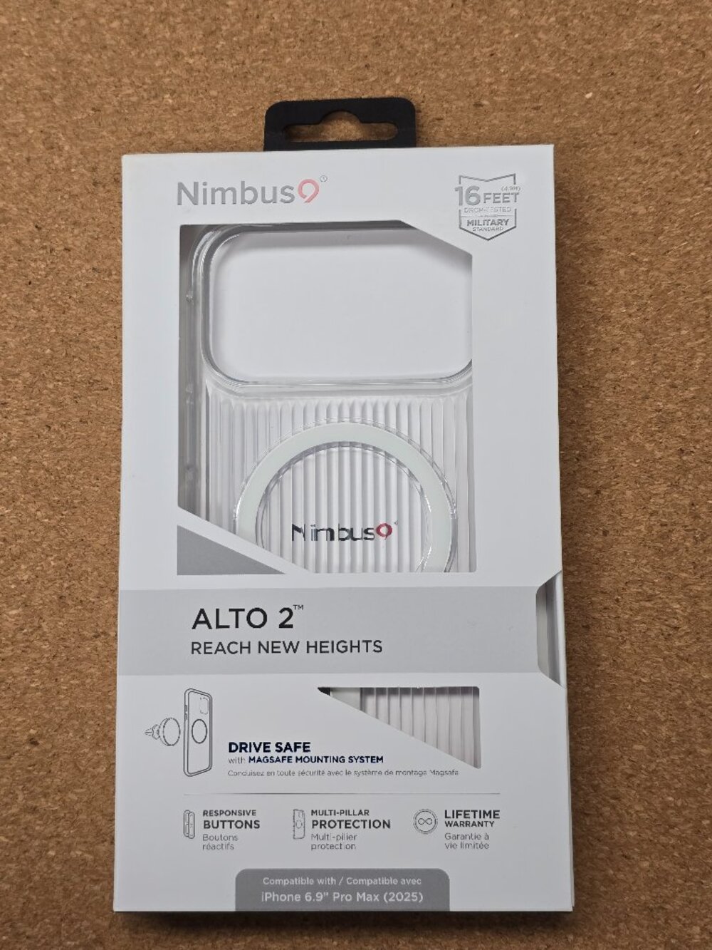 Nimbus9 Alto 2 iPhone 17 Pro Max 2025 MagSafe Case Clear 6.9"